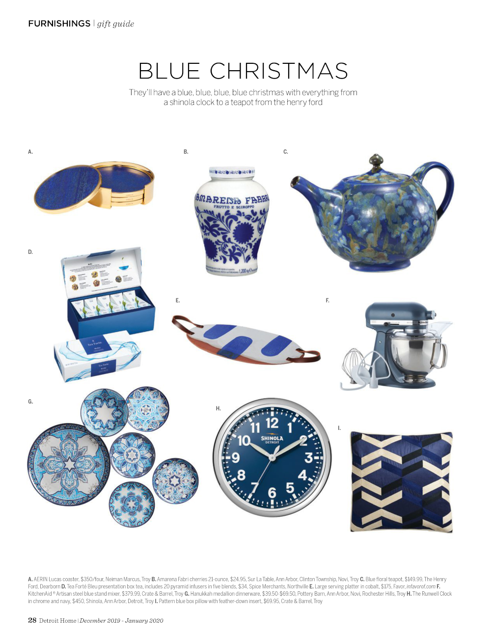 how to pitch holiday gift guides example press - Blue christmas