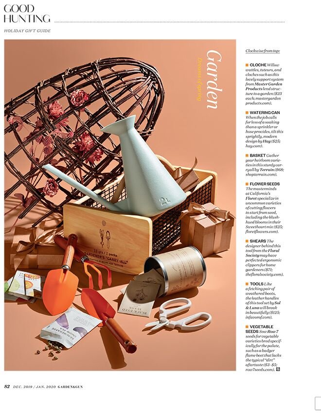 how to pitch holiday gift guides magazine press - Garden and Gun