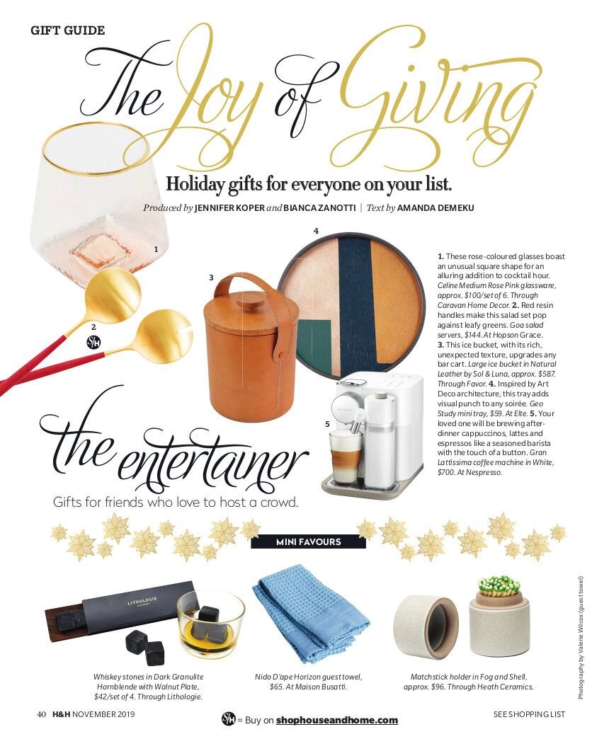 how to pitch holiday gift guides magazine press - they joy of giving