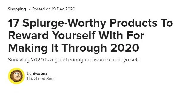 holiday gift guide pitching - buzzfeed