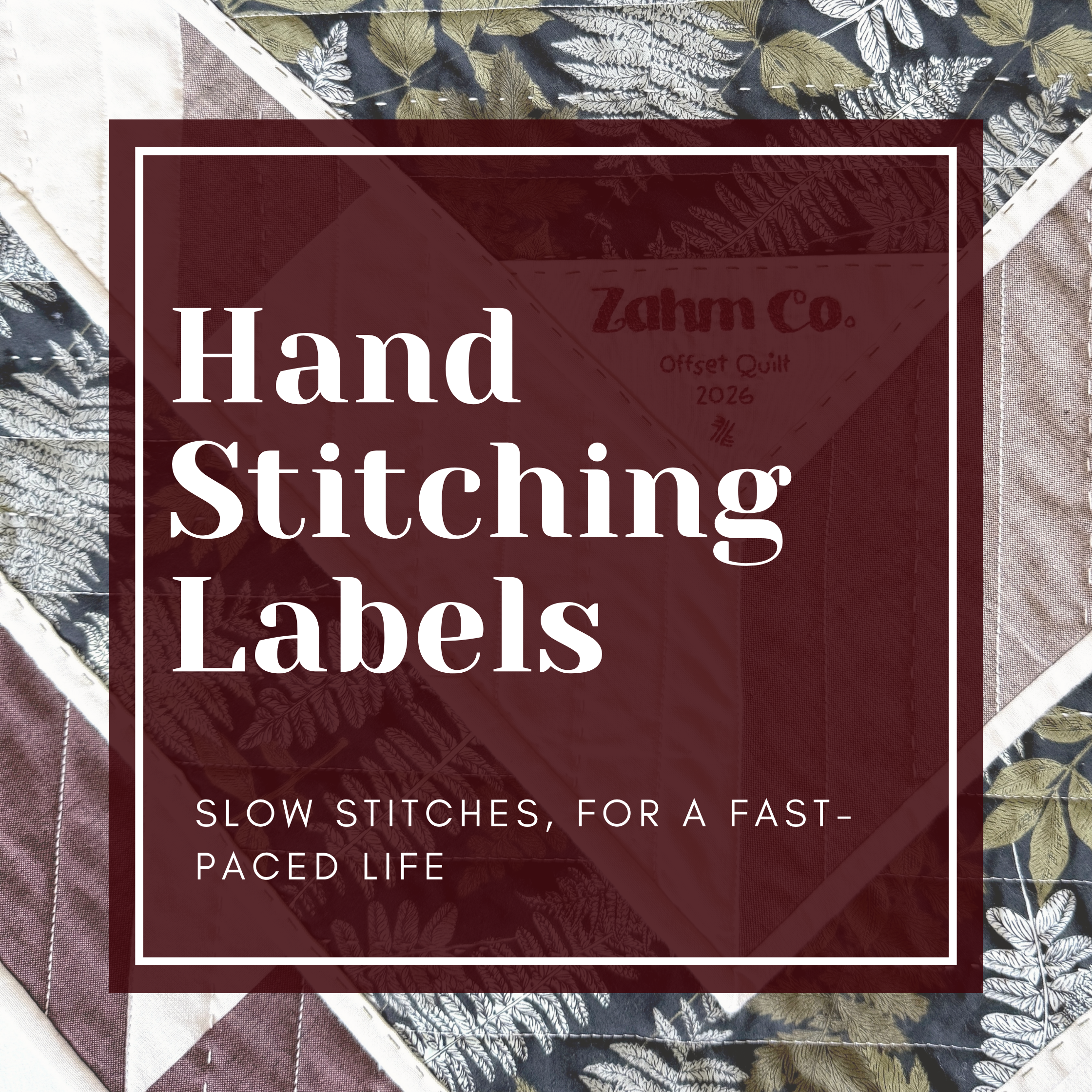 Hand Stitching Labels