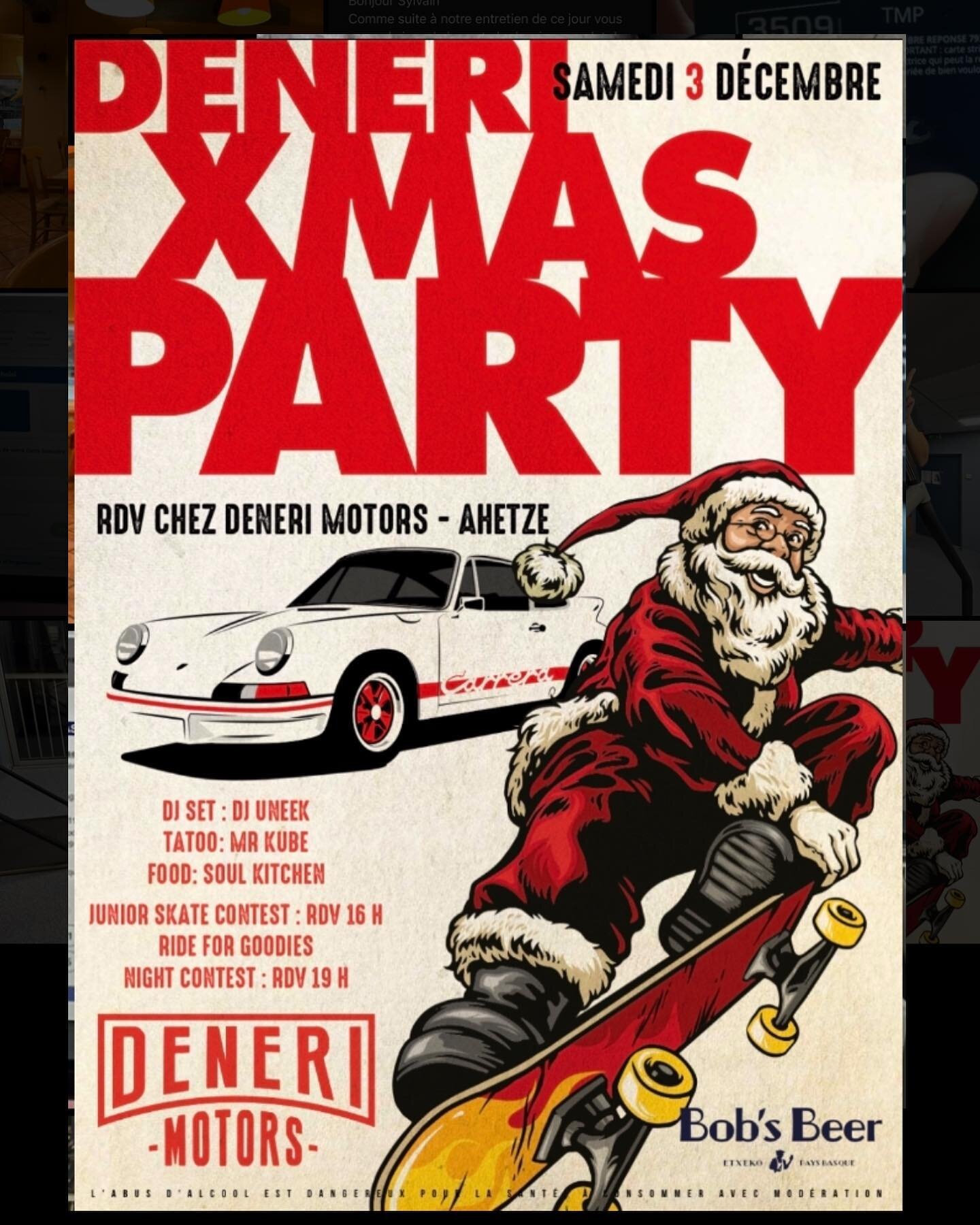 Fin d&rsquo;aprem et soir&eacute;e on fire au deneri le 3 d&eacute;cembre 🎉🎉🏁 ram&egrave;ne tes potes, ta board et passons un bon moment tous ensemble 🍻🛹
Contest de skate, dj, buvette, foodtruck, tatoueurs seront pr&eacute;sents !! 

#denerimoto