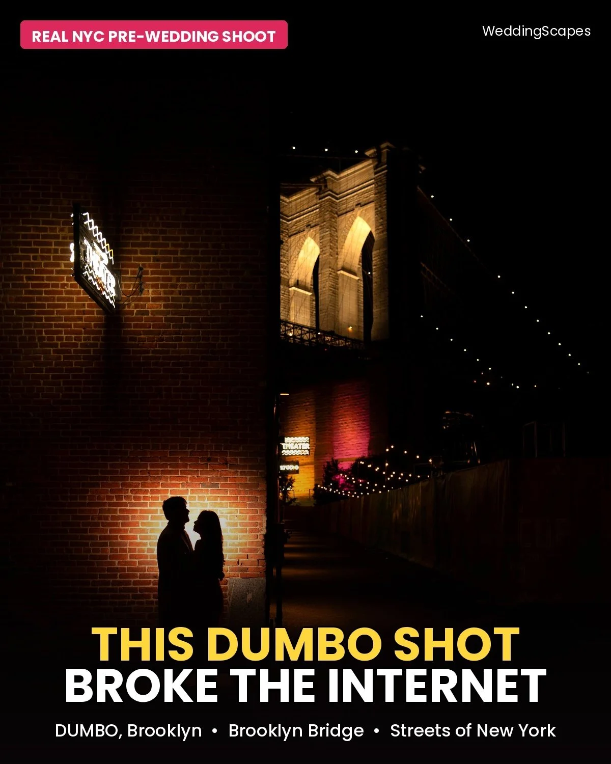 NYC Pre-Wedding | DUMBO Brooklyn & Manhattan Street Photography