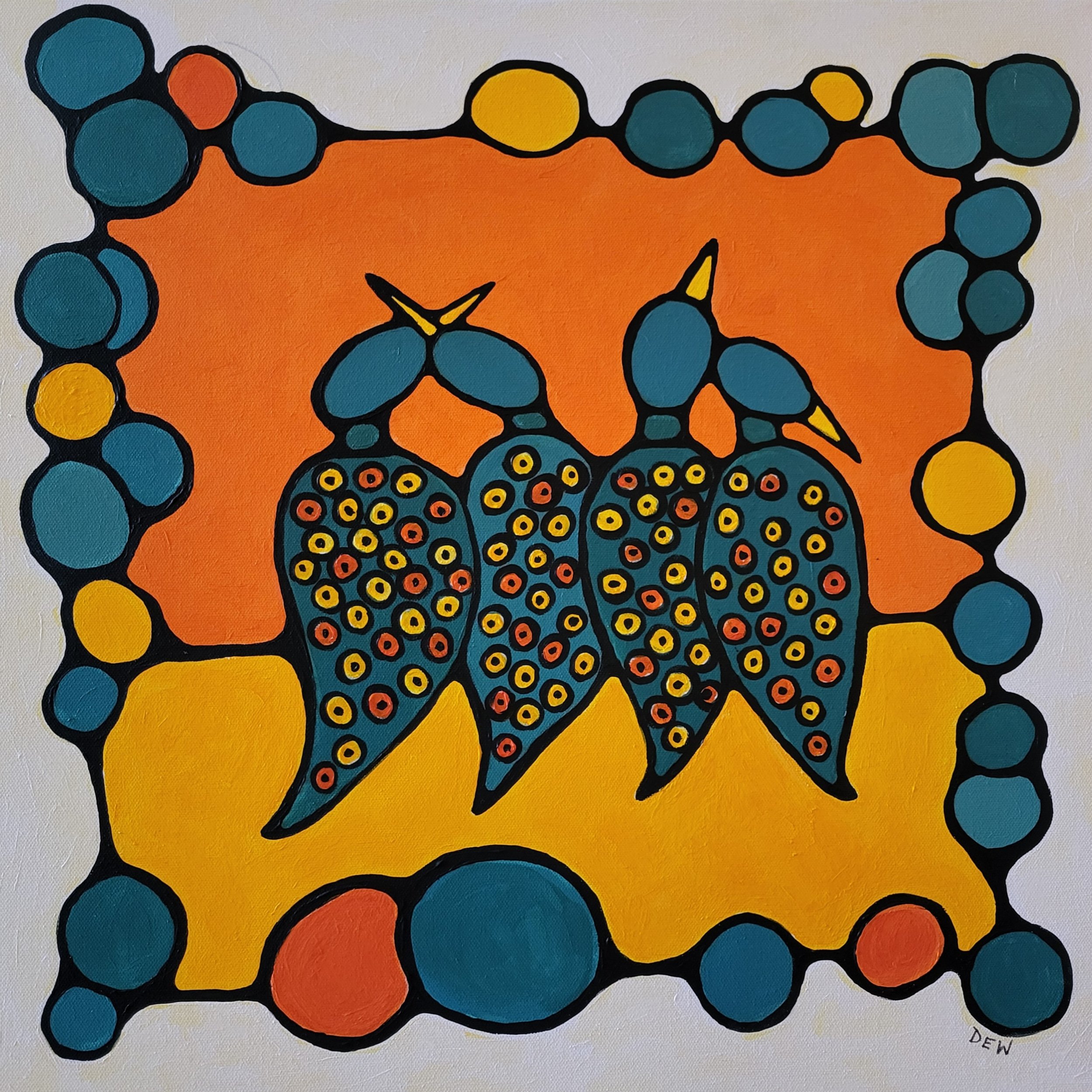 Donna Werling - Date Night - acrylic	- $150