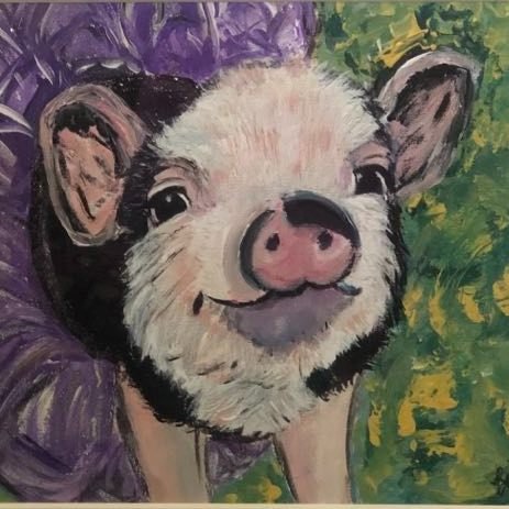 Come visit our new location, where you can buy lovely artworks like Ballerina Pig! You'll find us at 54 Lincoln Way West in Chambersburg. Be sure to come pick up something special for your mom. Open Fri - Sun, 11 am to 3 pm.  #foundryartmarket #findi