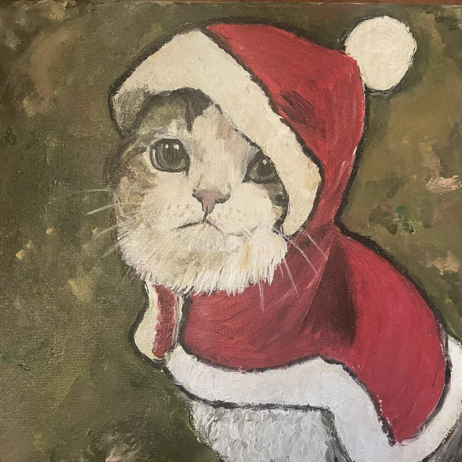 It's not too soon to start thinking about the holidays! And with this cute "Santa Claws Cat" on your wall, you'll soon be merry and bright. Come see it in person! We're open Friday, Saturday, and Sunday, 11 am to 3 pm. #finditatthefoundry #