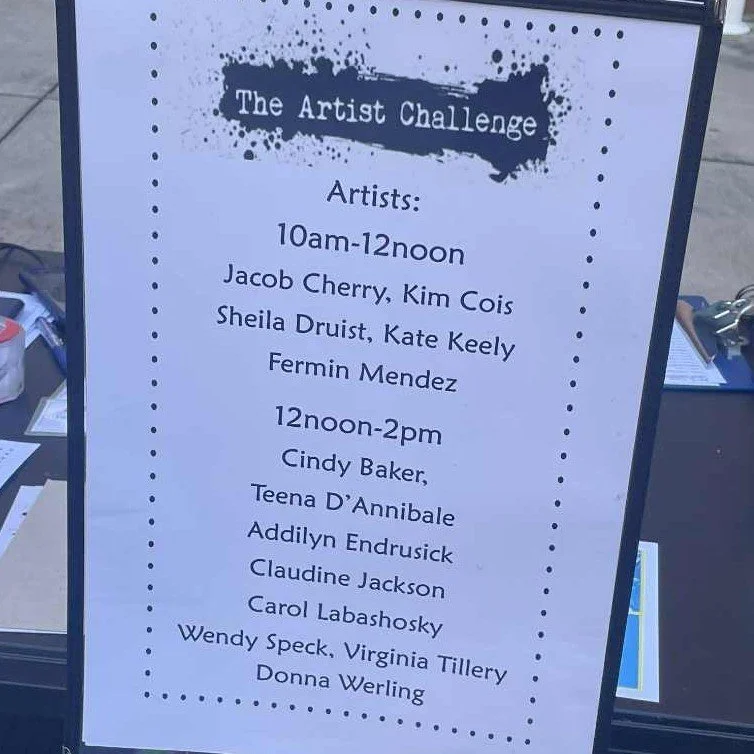 The Artist Challenge was so much fun at Applefest in Downtown Chambersburg! Stop by The Foundry Art Market; buy a ticket to vote for your favorite and possibly win it! Meanwhile, take a look at the artists at work and their beautiful pieces!
#foundr