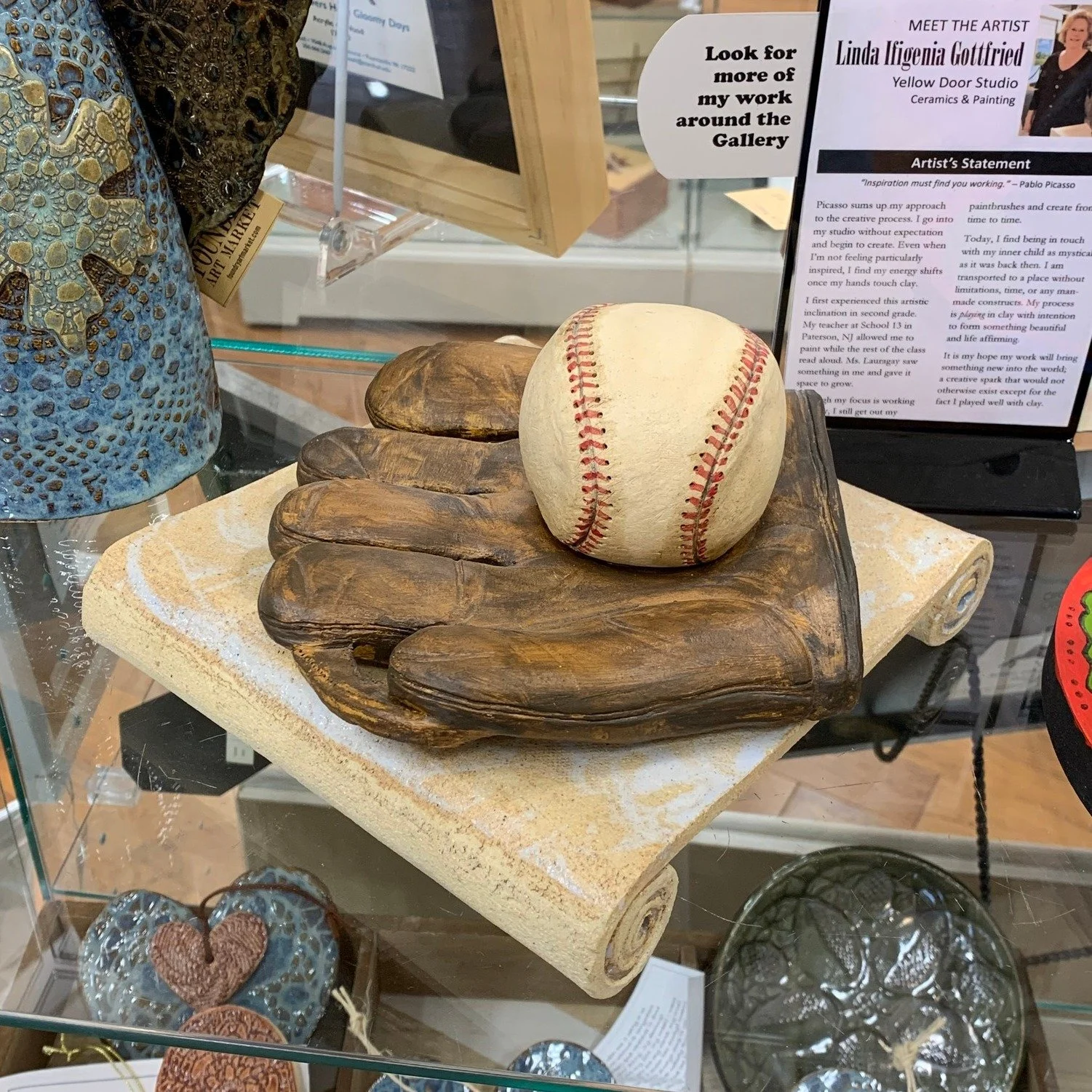Our next artist interview to celebrate The Foundry’s 10th Anniversary is with Linda Gottfried. Linda is another multi-talented artist who creates a broad array of artwork, including insightful books and deeply expressive sculptures. Today is a