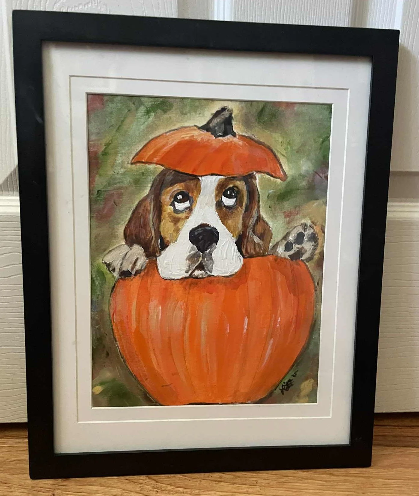 Lisa Harding Halloween Hound acrylic $125
