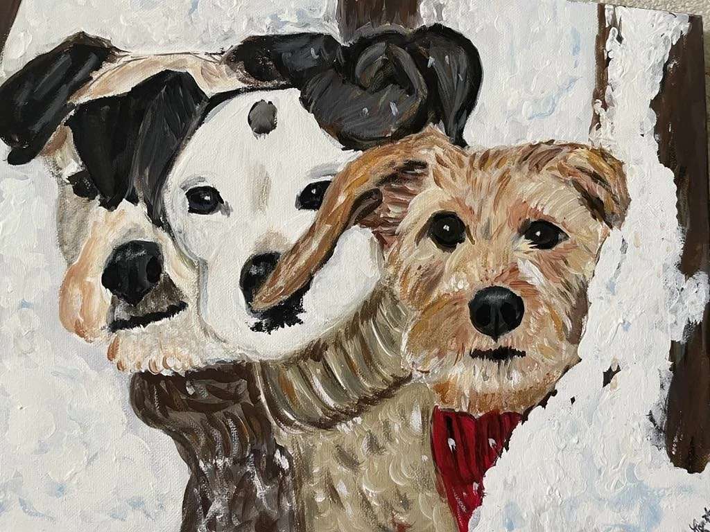 Lisa Harding Winter Adventure acrylic $70