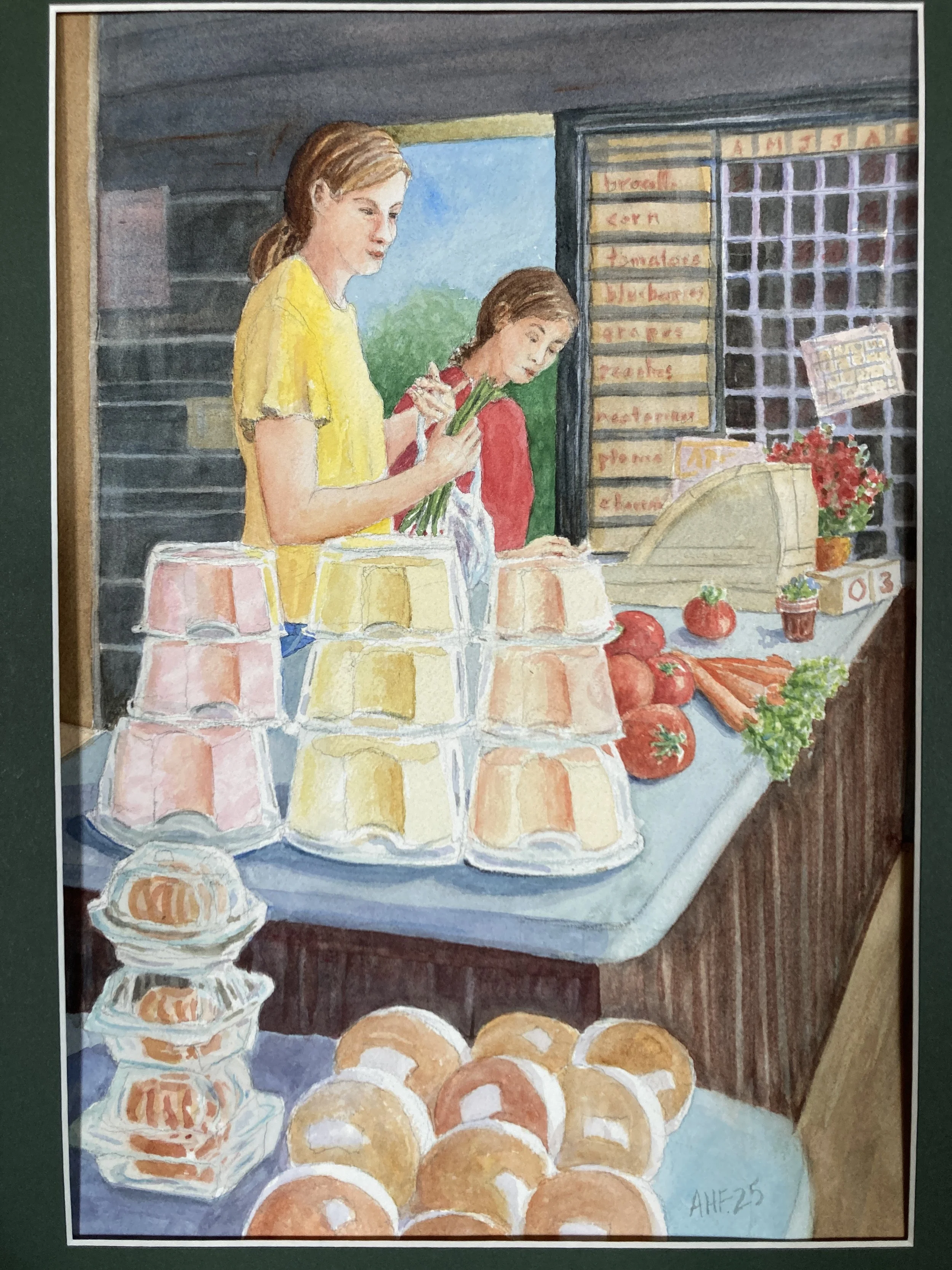 Anne Finucane Farm Stand	watercolor	$250