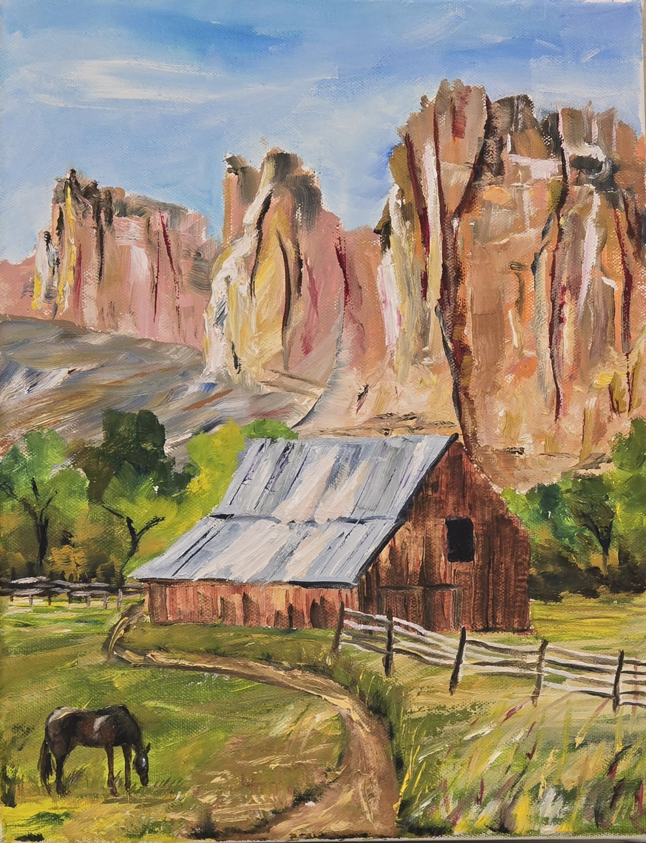 Carol Labashosky - Rustic Canyon - oil - CJB652 - $85	