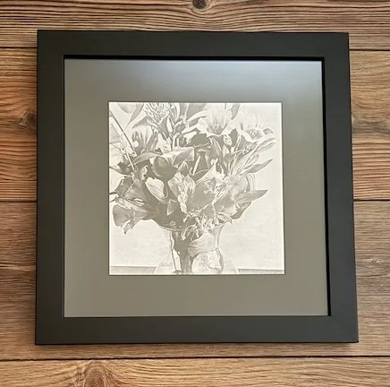 Alstroemeria Dreaming framed 8x8 - The Farmer's Daughter's Flowers.jpg