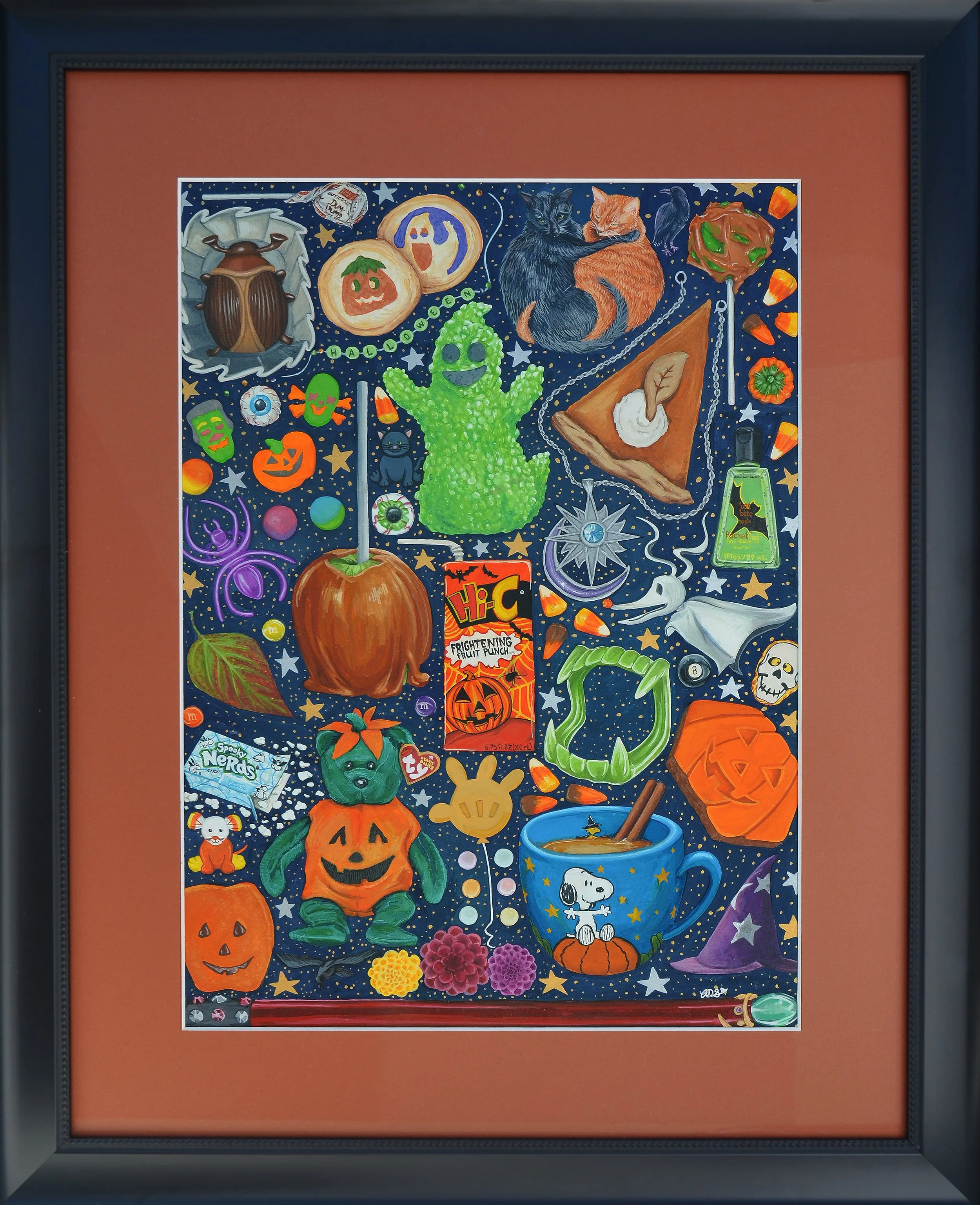 Amaya Sanford In Ghostly Memoriam gouache $130