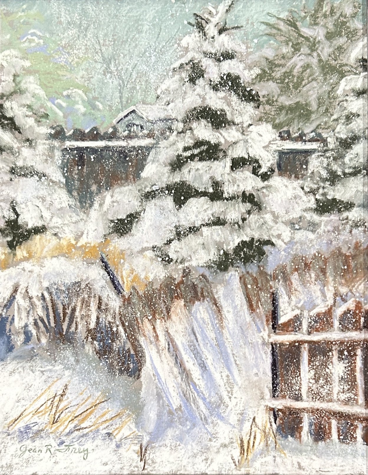 Snow Felled Fence - Jean Frey.jpg