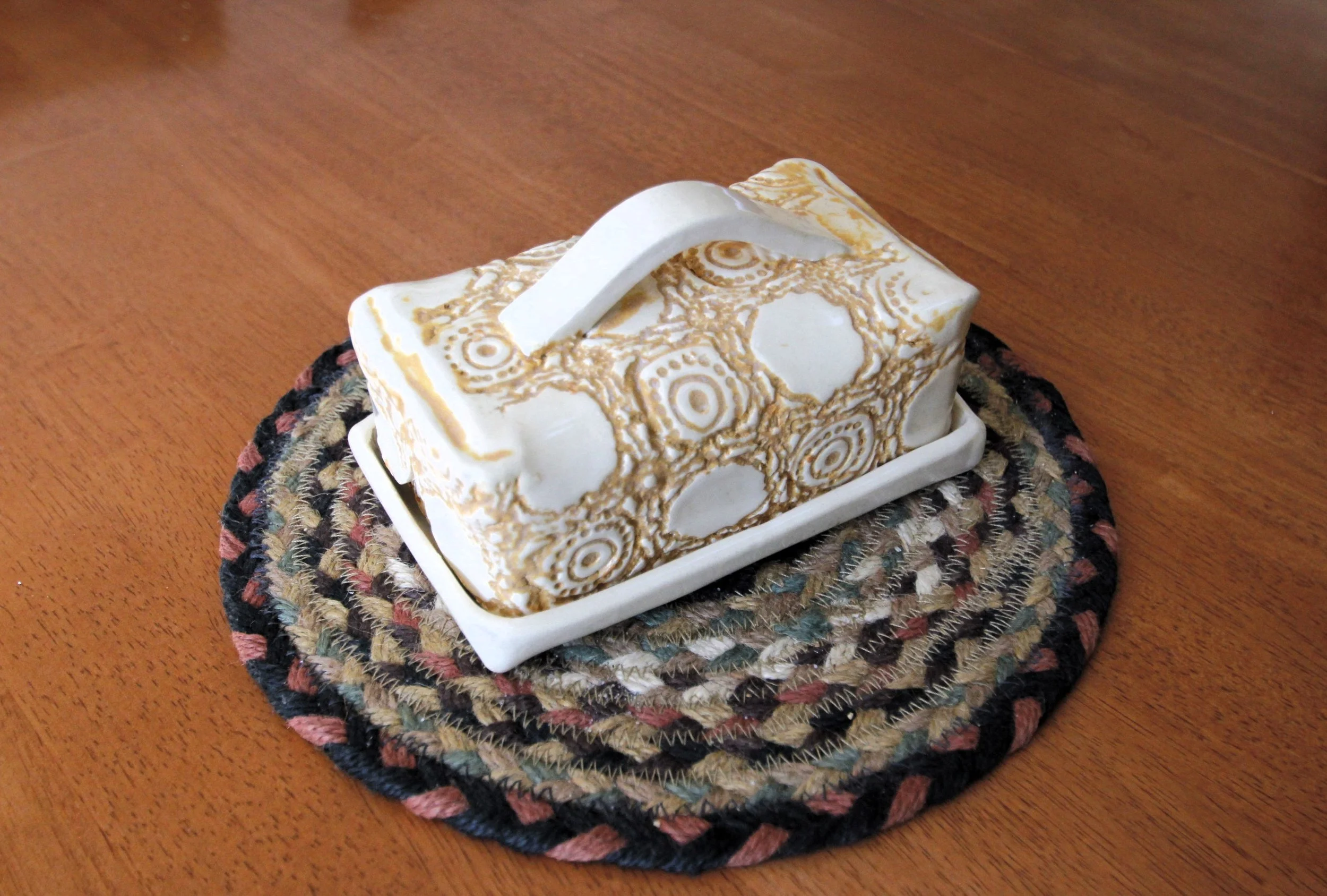 Wide Flintstone Butter Dish 2 - sherree devor.JPG