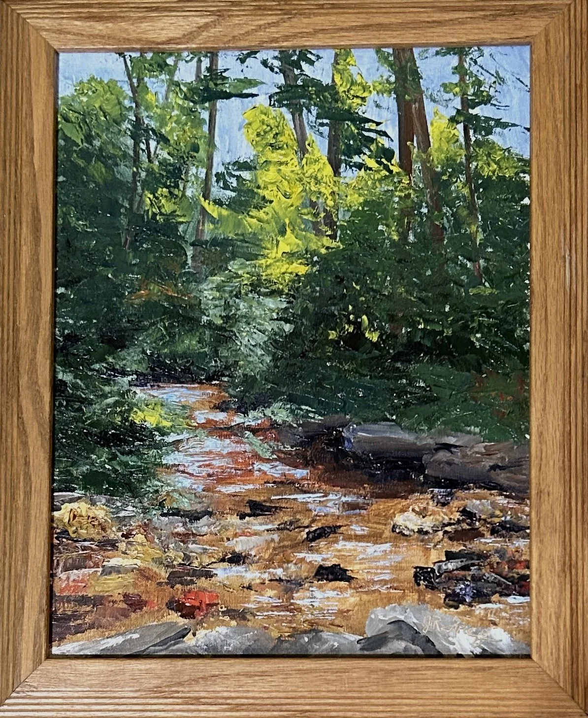 Jean R. Frey The Creek Babbles  oil $180
