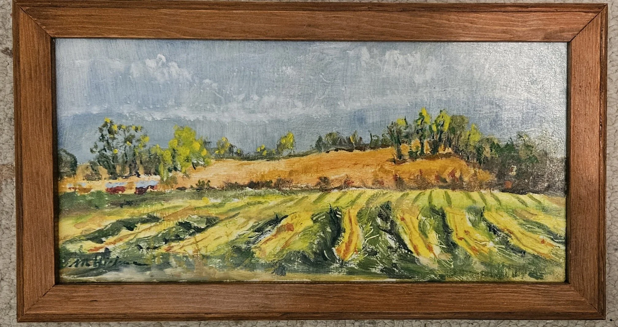 Mary Hickman - Across the Fields, Harvest	oil - MMH189 - $95