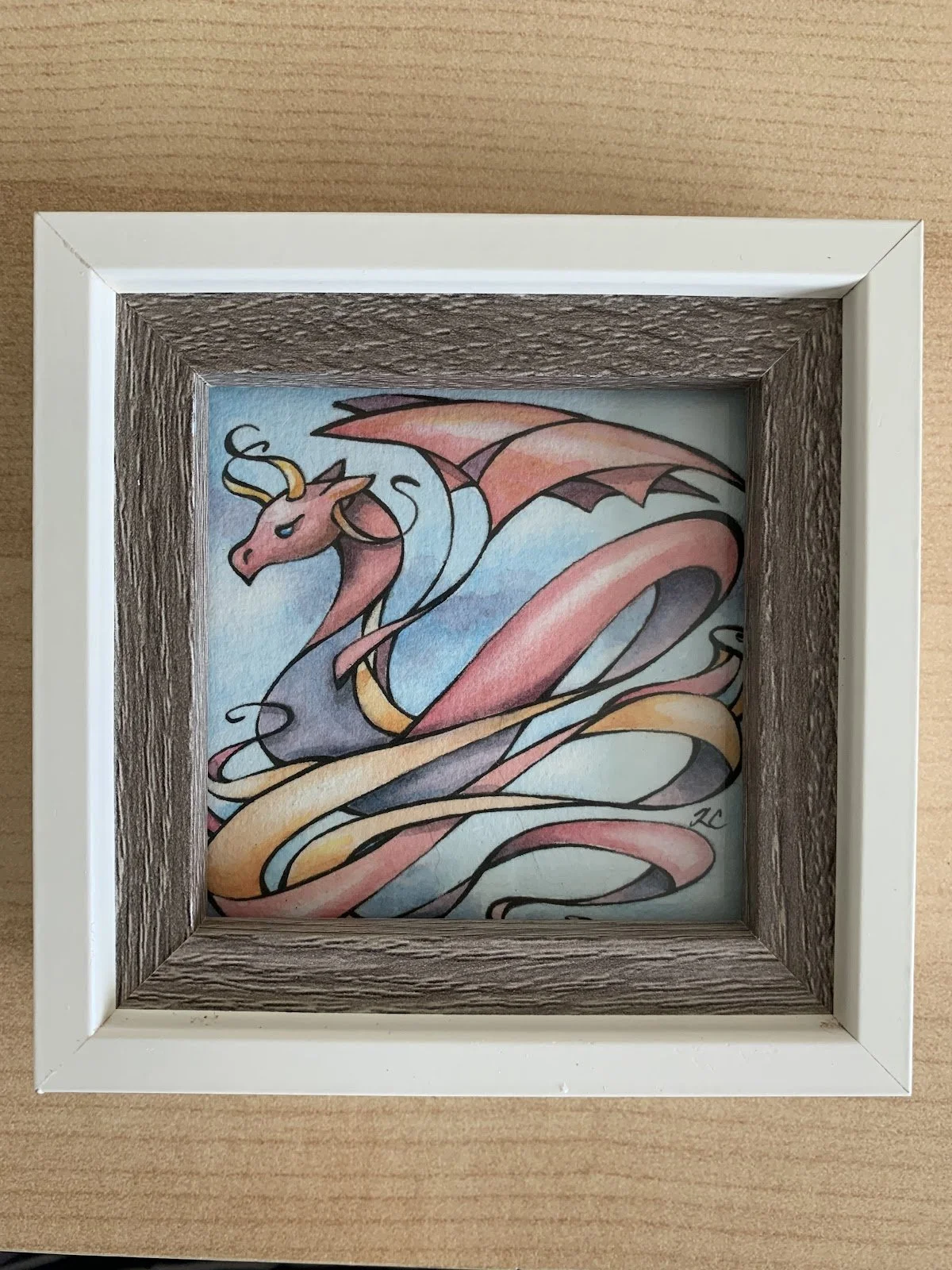 Kim Cois_Sunrise Dragon_Watercolor_KAC308 - Kimberly Cois.jpg