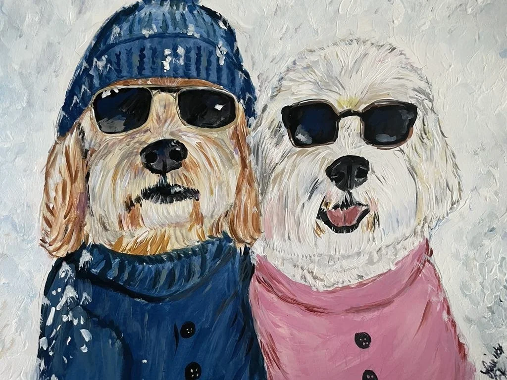 Lisa+Harding An Elope on the Slope acrylic $140