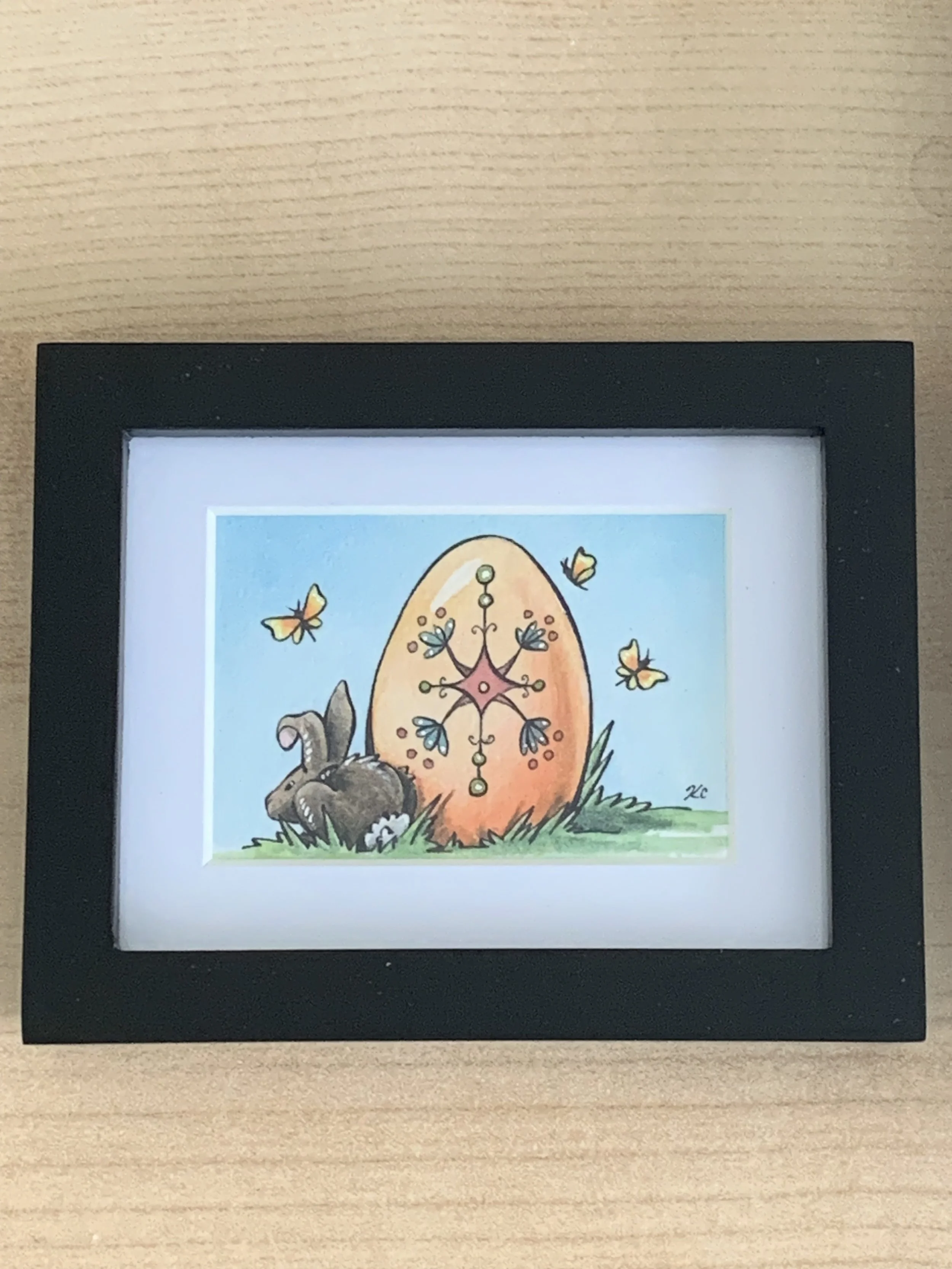 Kim Cois_Egg Hunt Orange_Watercolor_KAC321 - Kimberly Cois.jpeg