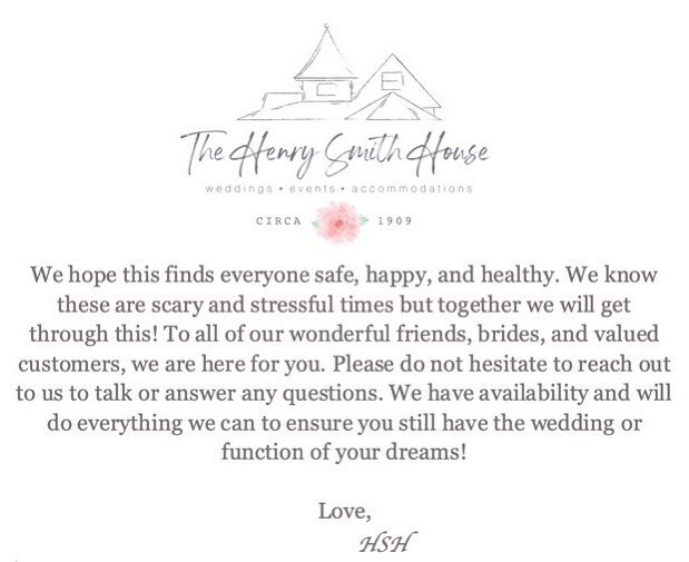 Keeping everyone in our prayers✨ Please do not hesitate to reach out to us! &bull;
&bull;
&bull;
#thehenrysmithhouse #eventvenue #weddingvenue #bedandbreakfast