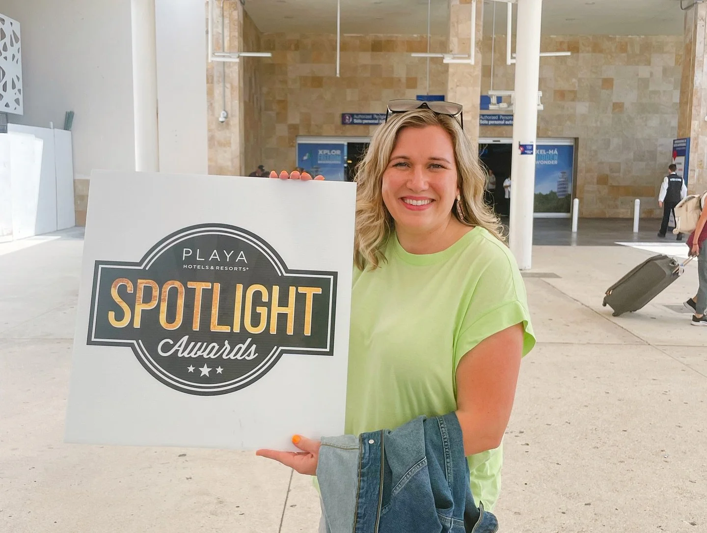 Soaking up the beach views at the Playa Spotlight Awards! This year&rsquo;s event was hosted at the gorgeous Hyatt Ziva Cancun! 🌊☀️

#playaspotlightawards #spotlight2024 #hyattzivacancun #bluesunvacations