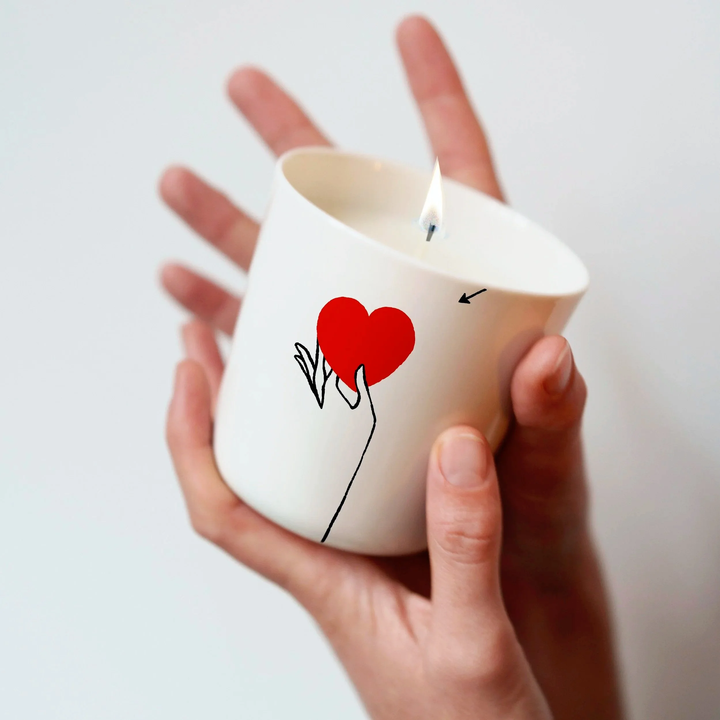 Coeur d'arti-Chaud  -  Mug ou timbale.