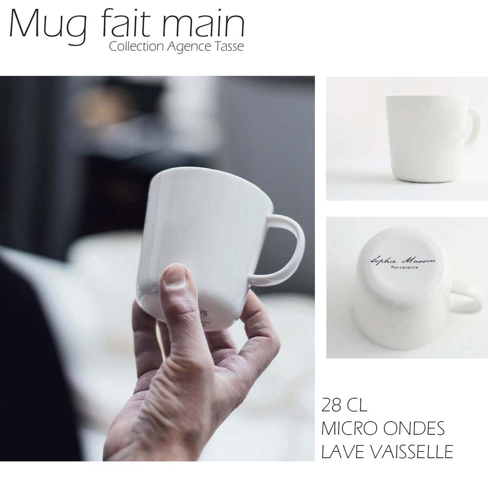 Mug - But first, coffee - Mug en porcelaine fait main ou en