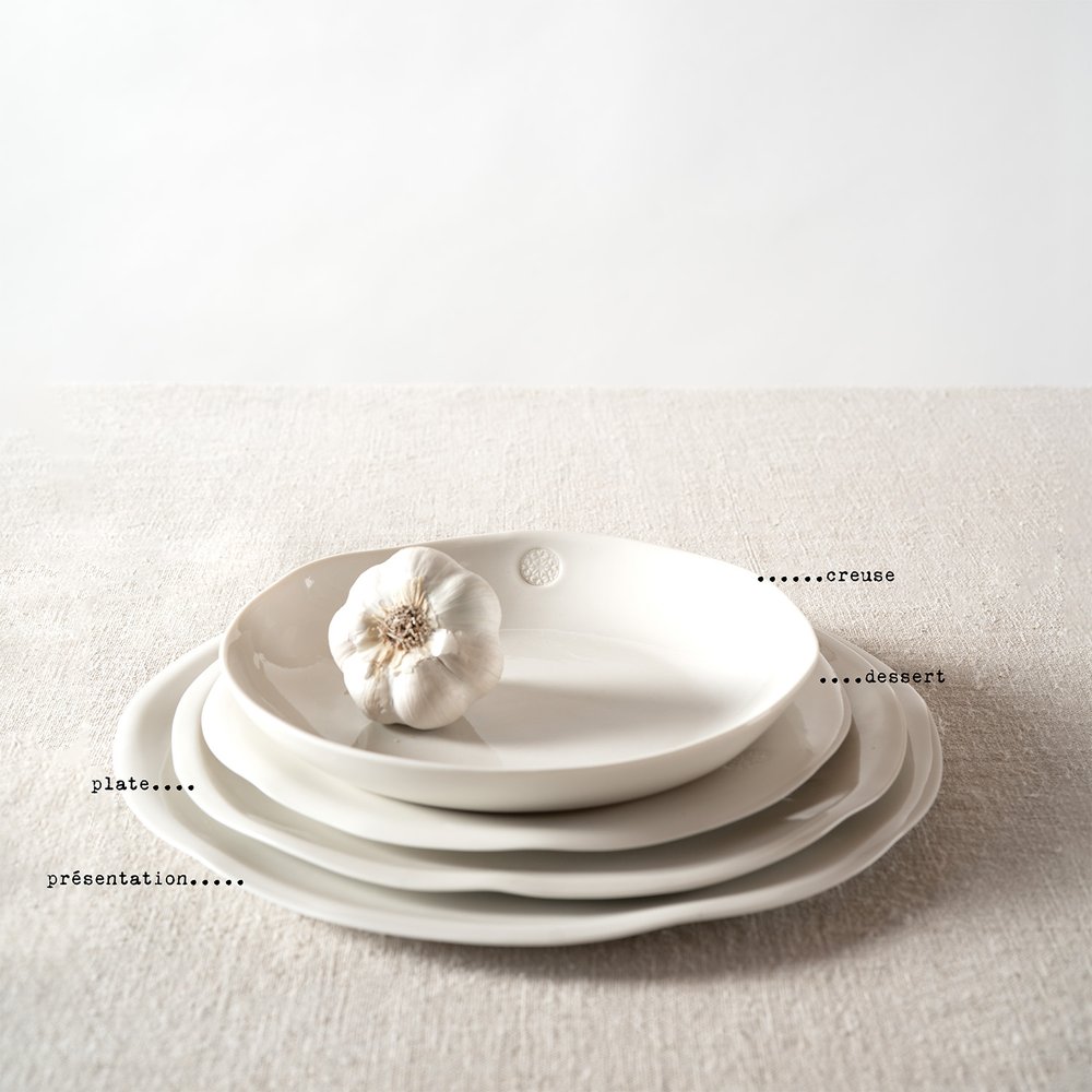 Assiette Plate Empreinte - Collection Empreinte - Sophie Masson