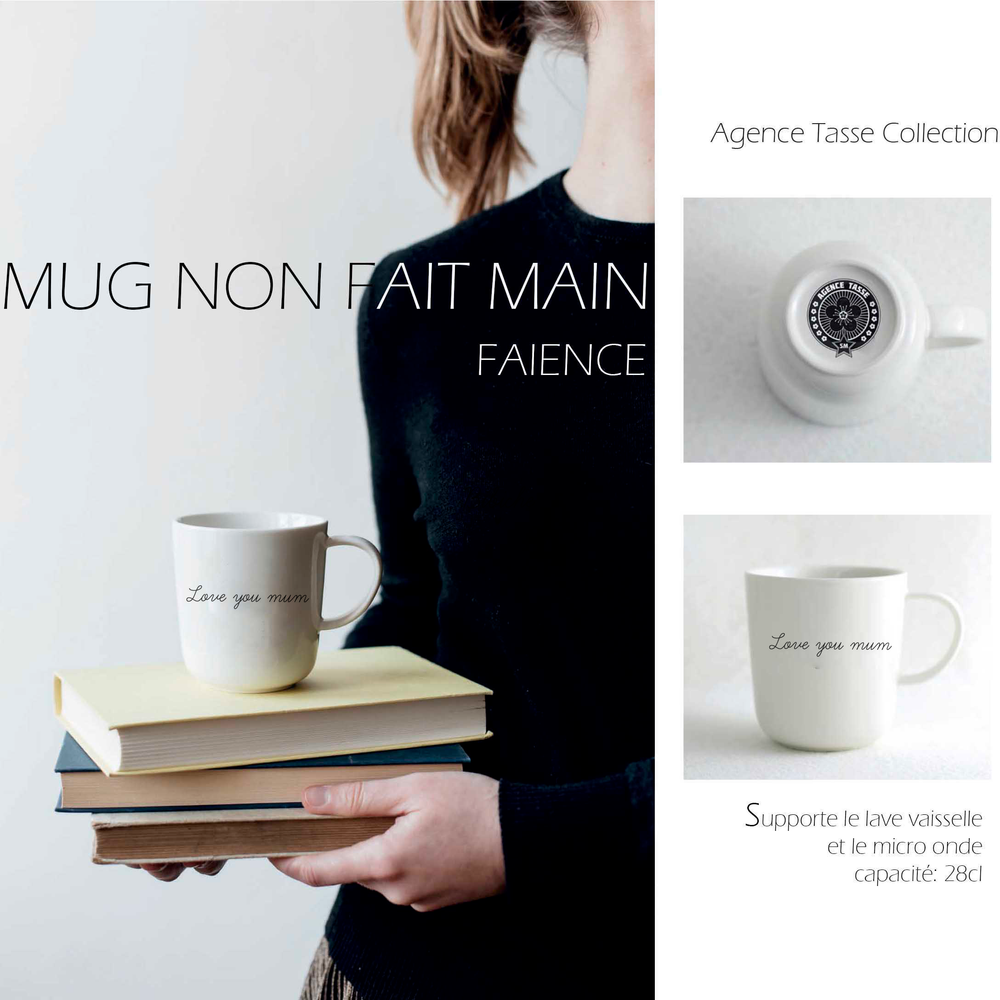 Mug FBI Bureau D’Enquête 325 Ml + Sous-Verre Bois – Cadeau Idéal Pour Fans De Séries Police