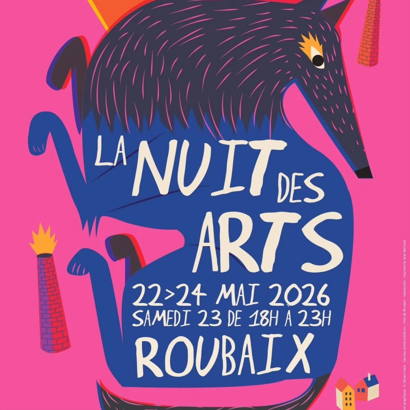 C'est la 30&egrave;me Nuit des Arts &agrave; Roubaix, du 22 au 24 mai !&nbsp;
Comme &agrave; chaque &eacute;dition, l'atelier ouvre ses portes

Et&nbsp;on commence par un vernissage  sous le signe du g&eacute;nial @dj.mehmet.a &nbsp;🔥&nbsp;Le temps 