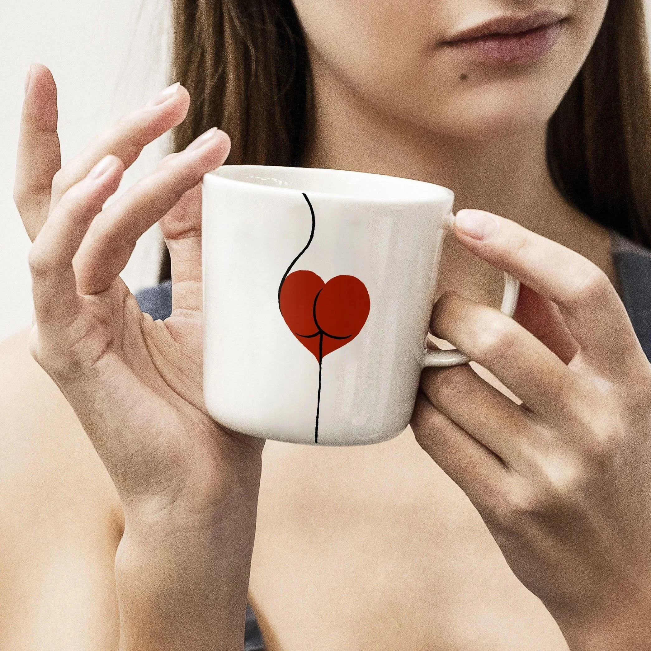 Coeur d'arti-Chaud  -  Mug ou timbale.