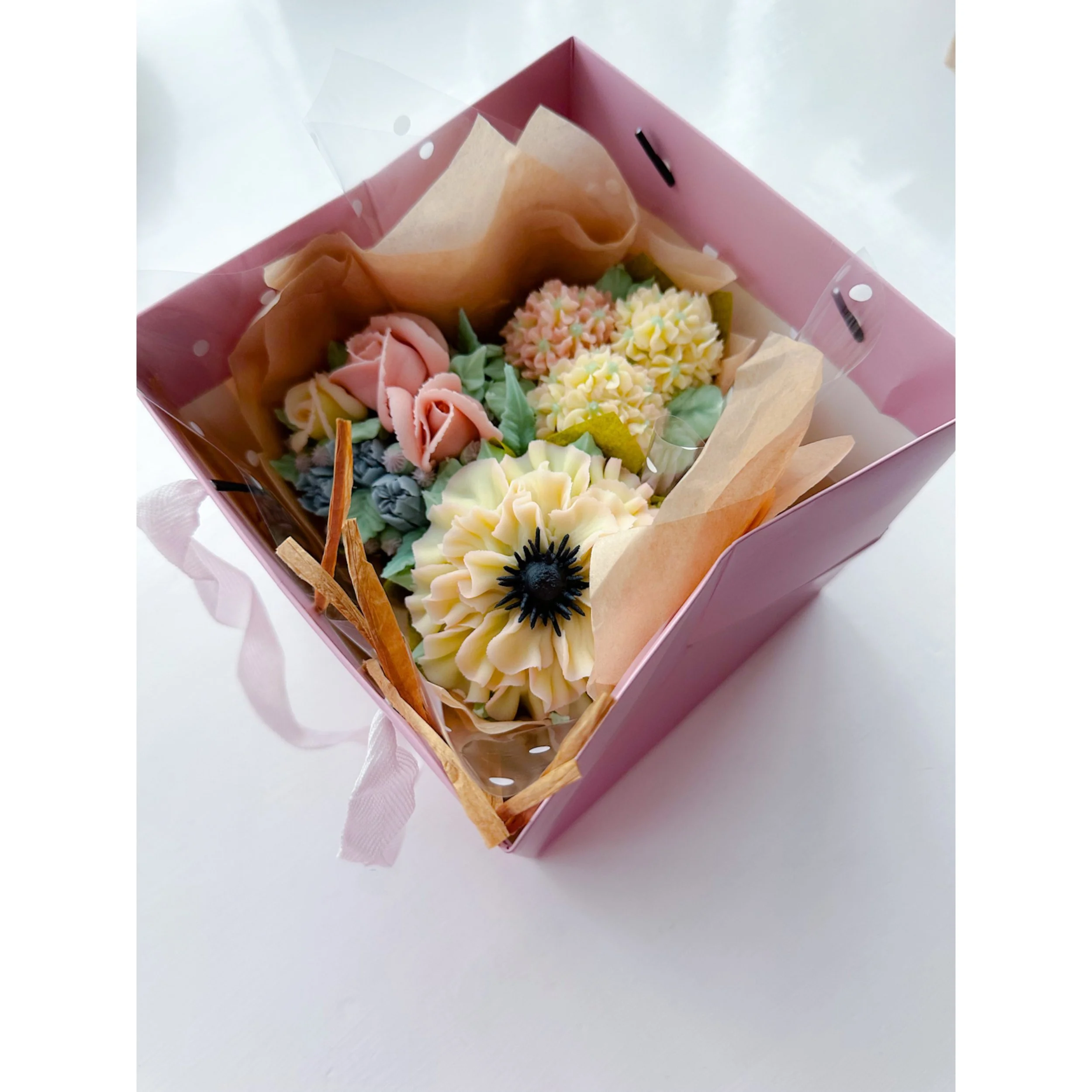 Dusky Pink 17cm Bouquet Bag