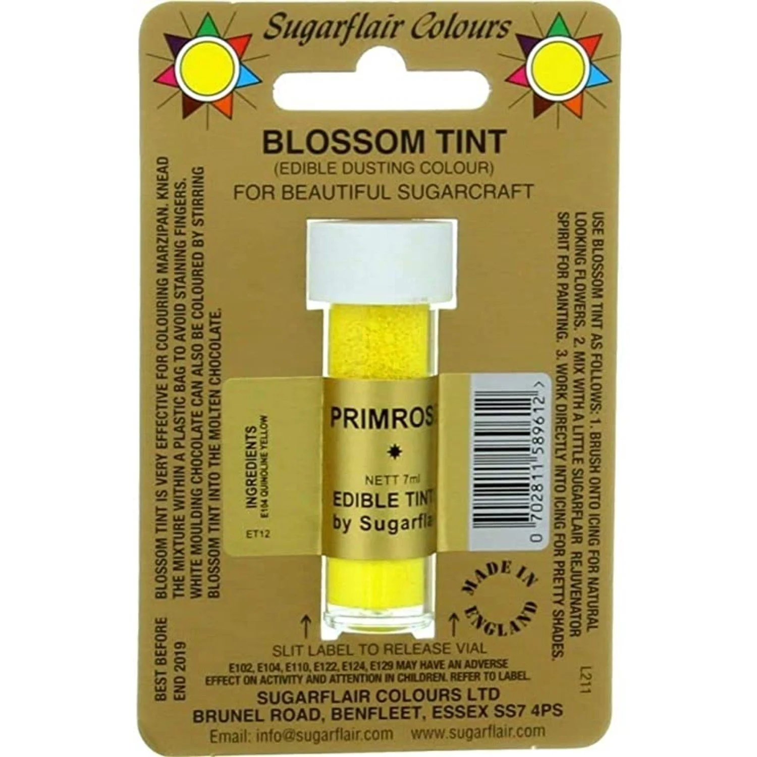 Sugarflair Blossom Tint Primrose 7ml