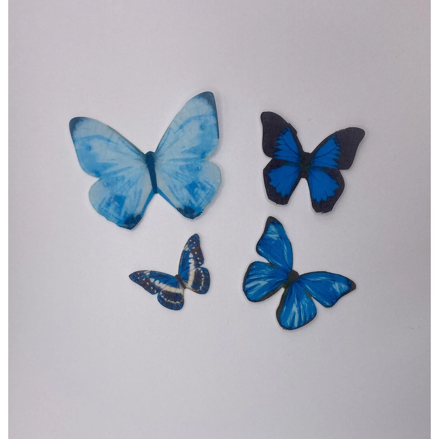 Blue Wafer Edible Butterflies