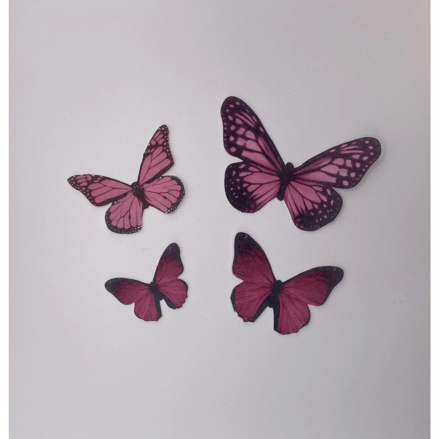 Pink Wafer Edible Butterflies