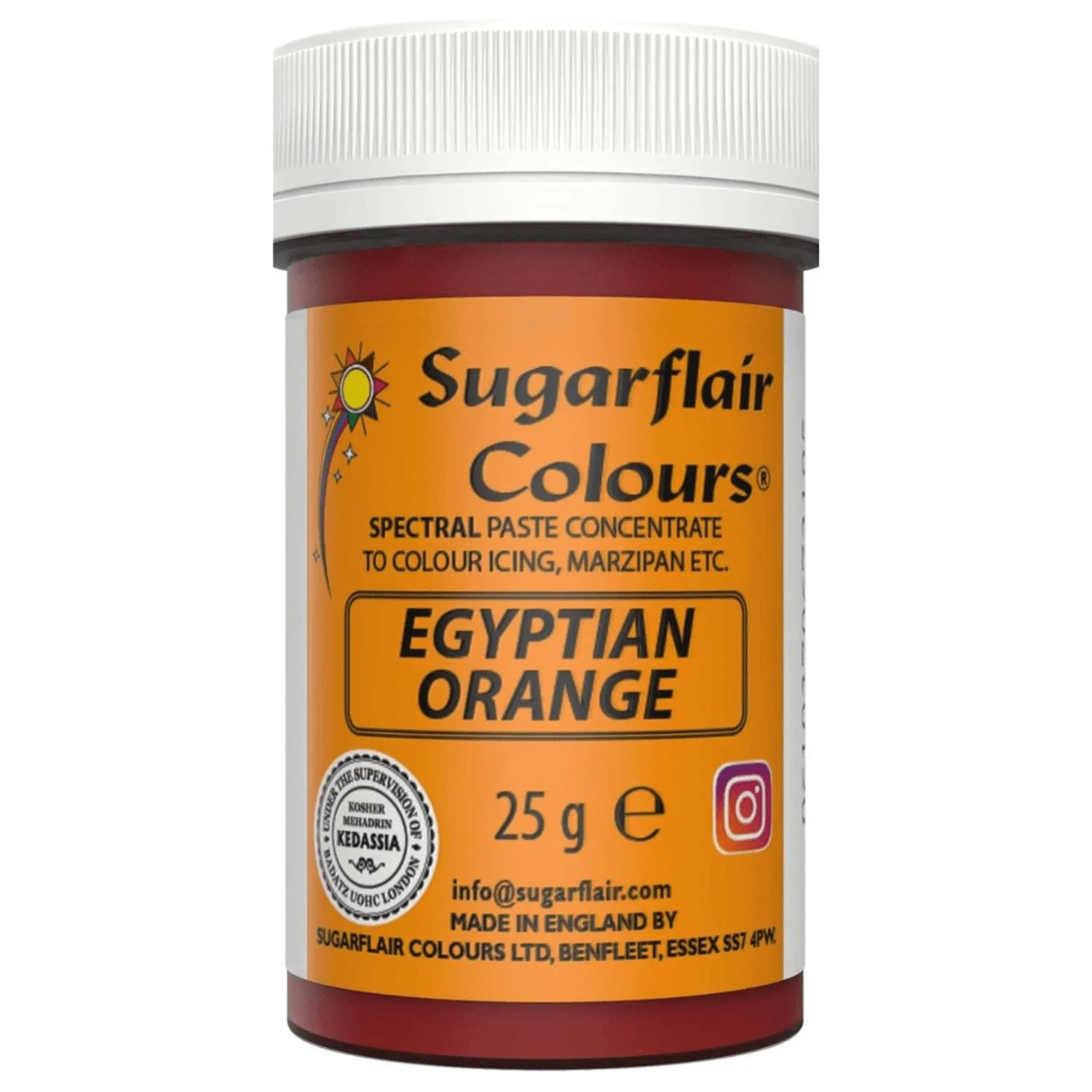 Sugarflair Egyptian Orange 25g