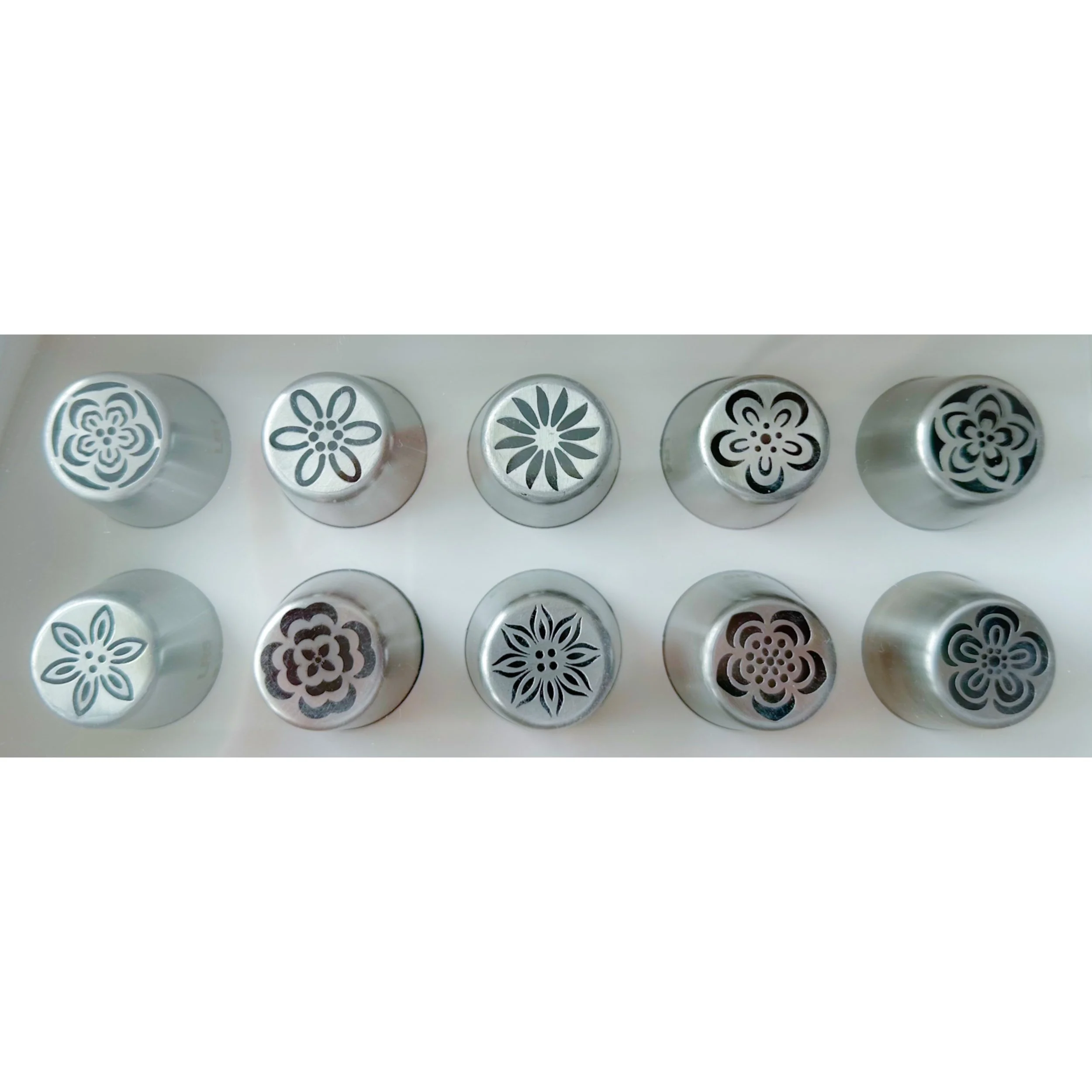 The Butterfly Cake Shop Large Russian Nozzle Piping Set of 10.Image 2.JPEG