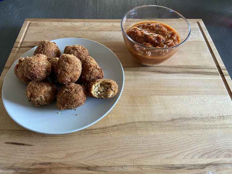 Arancinis à la saucisse