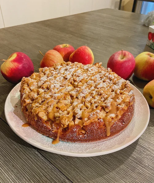 Gâteau crumble aux pommes