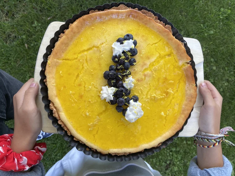Tarte au fromage et citron