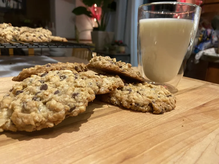 Biscuits avoine,chocolat et rice krispies
