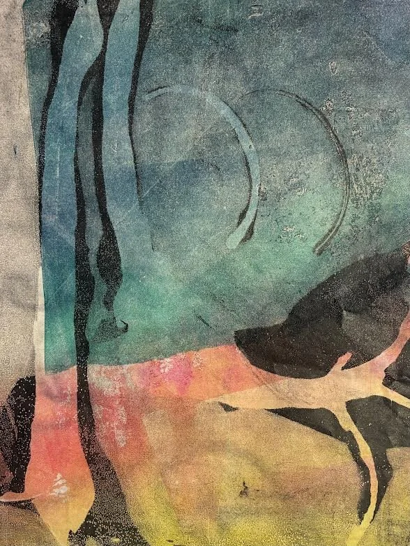 AUTUMNAL IMAGES: GHOST PRINTMAKING WITH GEL PLATES