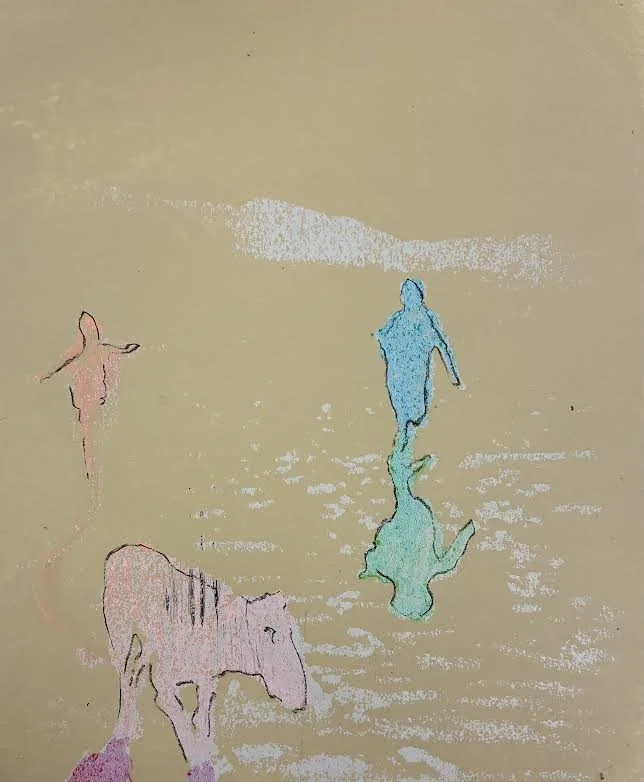 SPOOKY BEAR HAUNTINGS: PRINTED IMAGE TRANSFERS WITH GEL PLATE 
