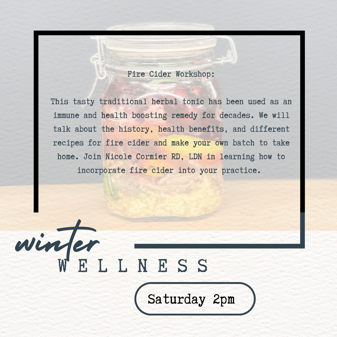WINTER WELLNESS WITH DELICIOUS LIVING NUTRITION — The Commons