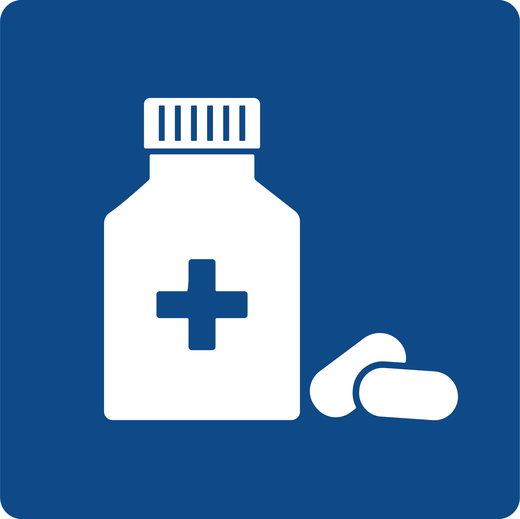 Iconography for pill bottle and pills