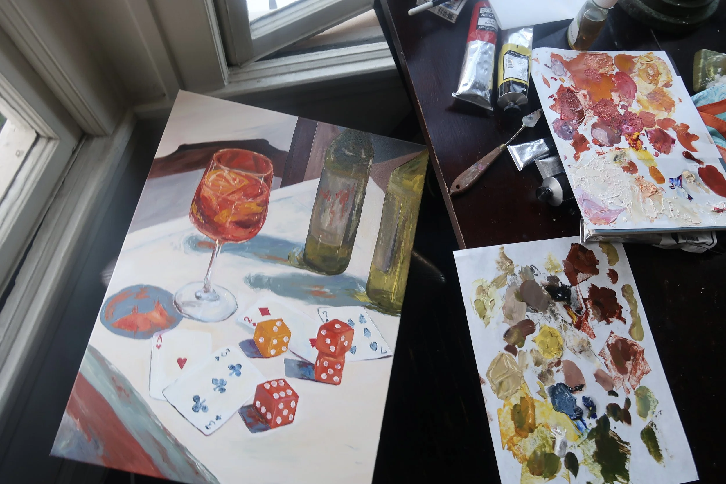 Challenged myself to paint ANYTHING besides landscapes
