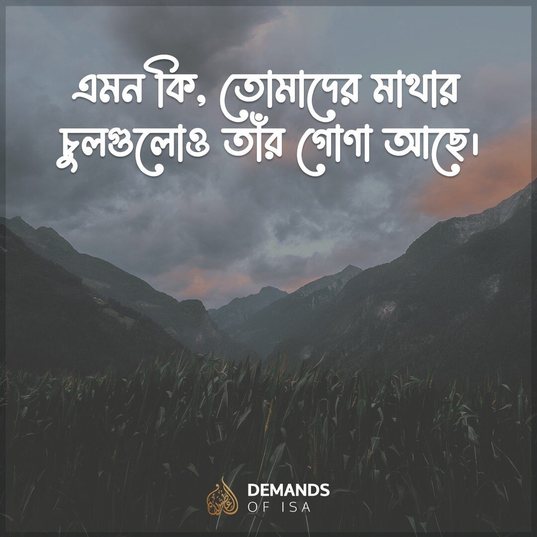 হযরত ঈসা বলেছেন, &ldquo;বন্ধুরা আমার, আমি তোমাদের বলছি, যারা শরীর ধ্বংস করবার পরে আর কিছুই করতে পারে না তাদের ভয় কোরো না। কাকে ভয় করবে আমি তোমাদের তা বলে দিচ্ছি। তোমাদের হত্যা করবার পরে জাহান্নামে ফেলে দেবার ক্ষমতা যাঁর আছে তাঁকেই ভয় কোরো। জ্বী, আমি 