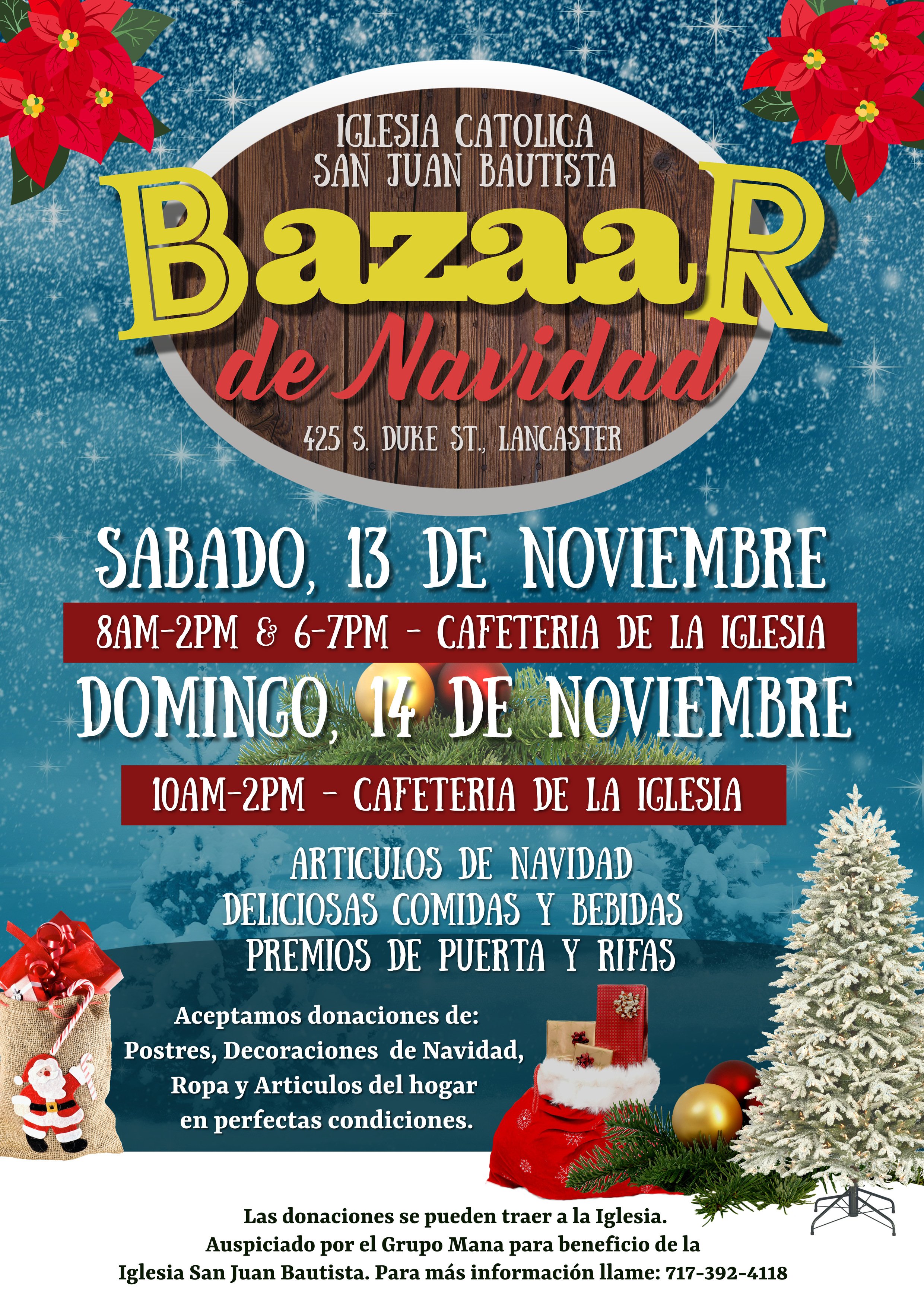 BAZAAR DE NAVIDAD Christmas Bazar — San Juan Bautista Lancaster